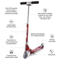 Micro Sprite Scooter - Red Stripe -Rollerblade Shop 622KxxnW