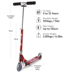 Micro Sprite Scooter - Red Stripe -Rollerblade Shop YxBQbG6