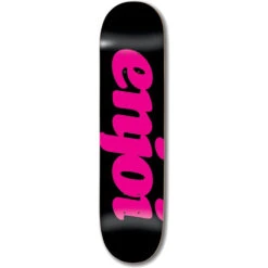 Enjoi Flocked Black HYB Skateboard Deck - 7.75"