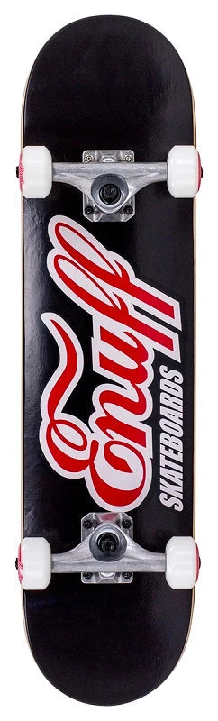 Enuff Classic Logo Black Mini Skateboard - 7.25"
