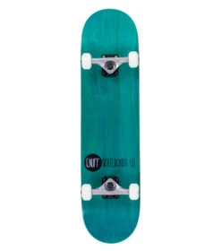 Enuff Logo Stain Skateboard - Teal 7.75"