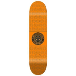 Karma Logo Seal Orange Skateboard Deck - 8.25"