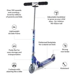 Micro Sprite Scooter - Blue Stripe -Rollerblade Shop kikGTheu