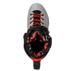 Rollerblade RB Pro X Skates - Grey/Warm Red -Rollerblade Shop rollerblade rb pro x skates grey warm red top