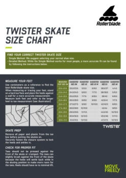 Rollerblade Twister XT Womens Inline Skates - Black/Mint -Rollerblade Shop rollerblade twister size chart 2