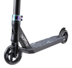 Sacrifice Flyte 100 V2 Stunt Scooter - Black/Neo -Rollerblade Shop sacrifice flyte 100 stunt scooter black close