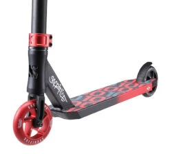 Sacrifice Flyte 100 V2 Stunt Scooter - Black/Red -Rollerblade Shop sacrifice flyte 100 v2 stunt scooter black red close