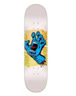 Santa Cruz Split Hand Birch White Skateboard Deck - 8.25"